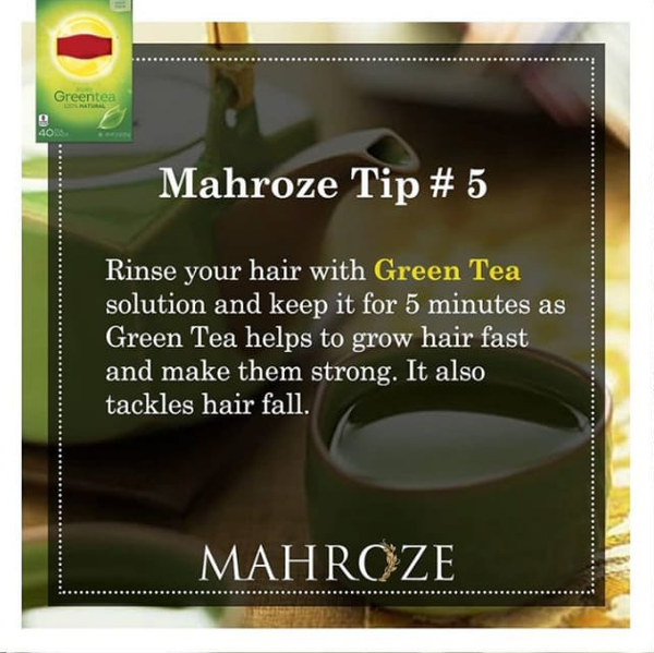 What are the benefits of green tea for hair?