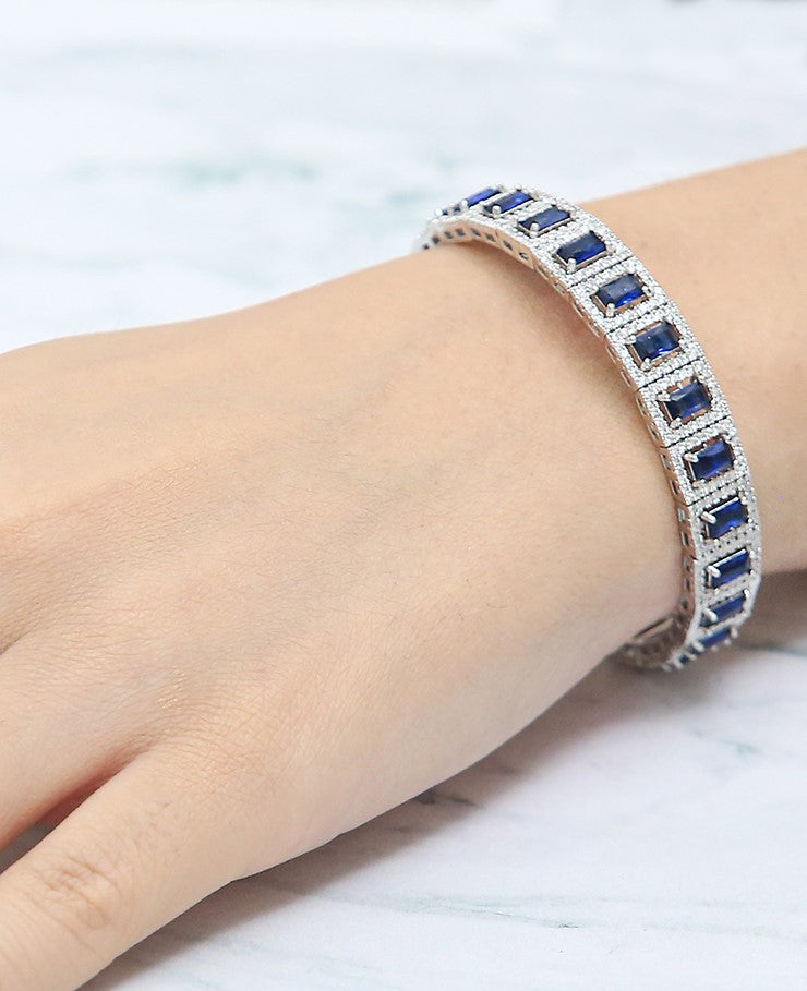 Crystal Royal Blue Adjustable Bracelet