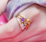 Multi Color Cocktail Ring