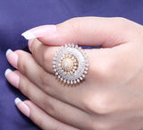 Silver Pave Ring