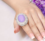 Ethnic Purple Stone Ring