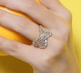 Butterfly Paved Wing Ring