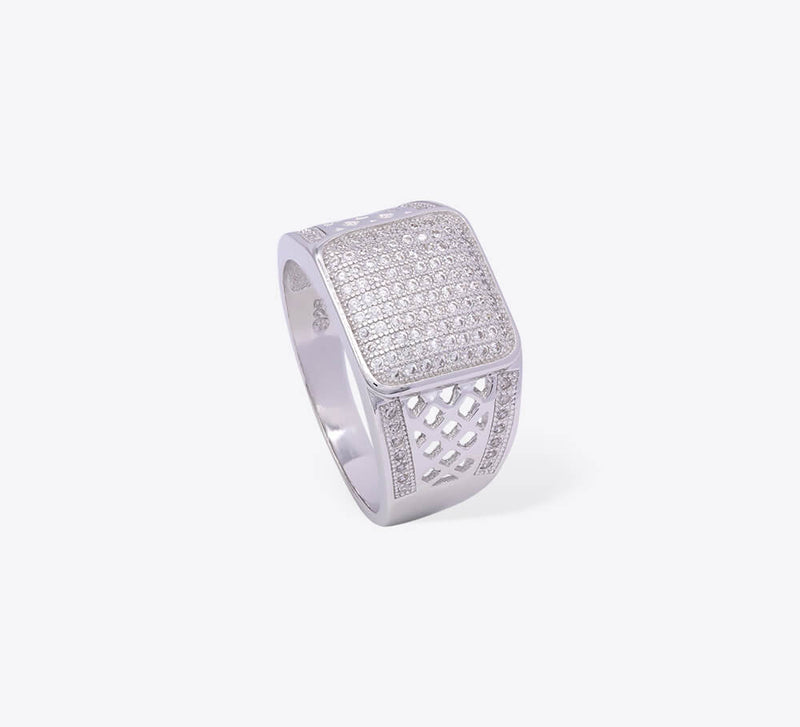 Pave Sterling Silver Ring