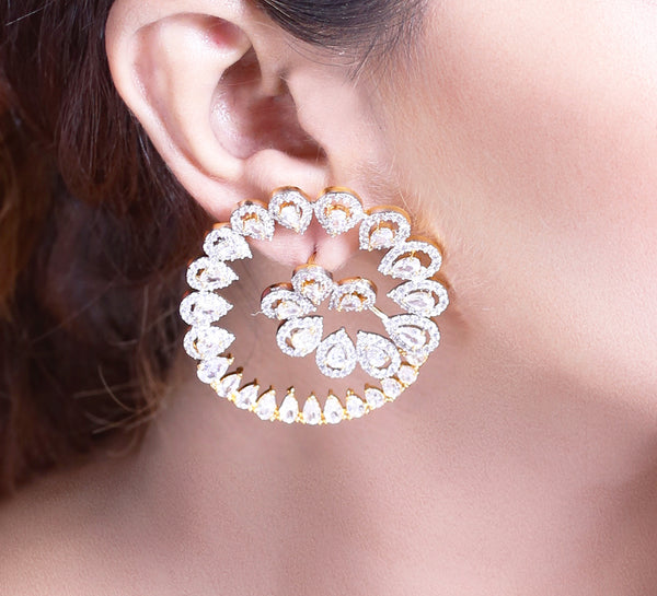 Spiral Droplet Earrings
