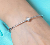 Four Petal - Silver Cuff Bracelet