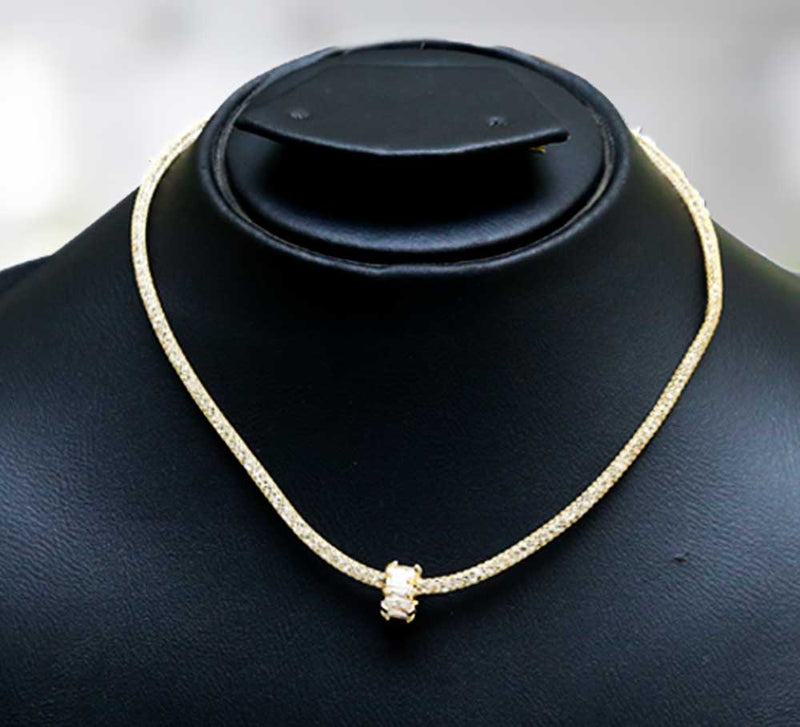 Paved Cubic Necklace