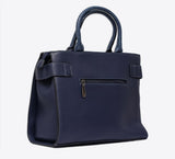 Sophisticated Blue Hand Bag with Pouch - Mahroze