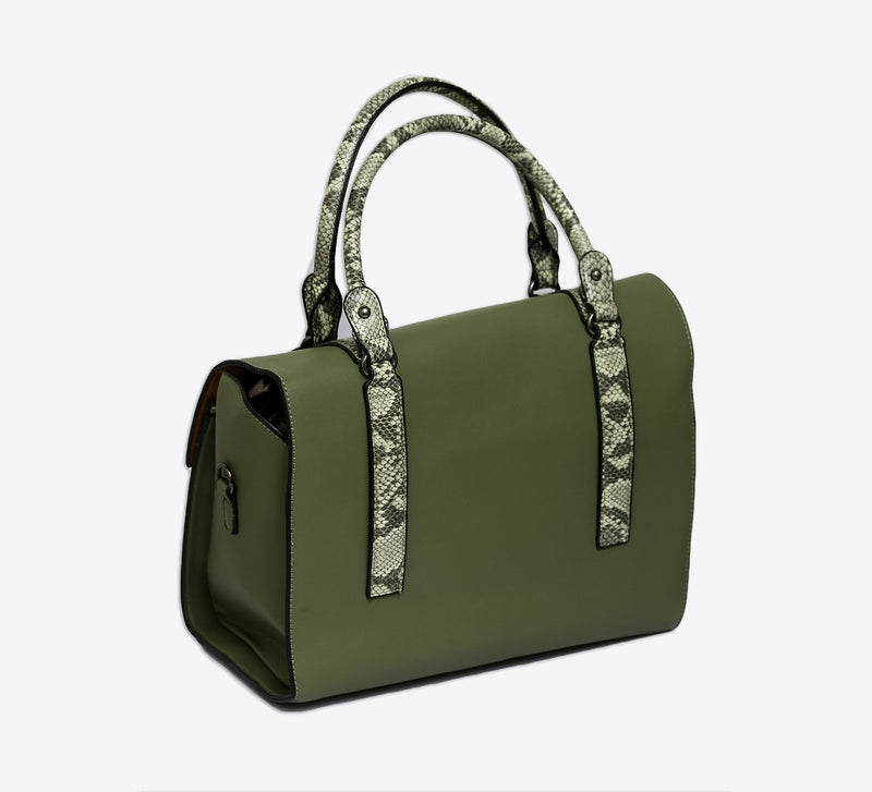 Green Wendler Handbag with Pouch - Mahroze