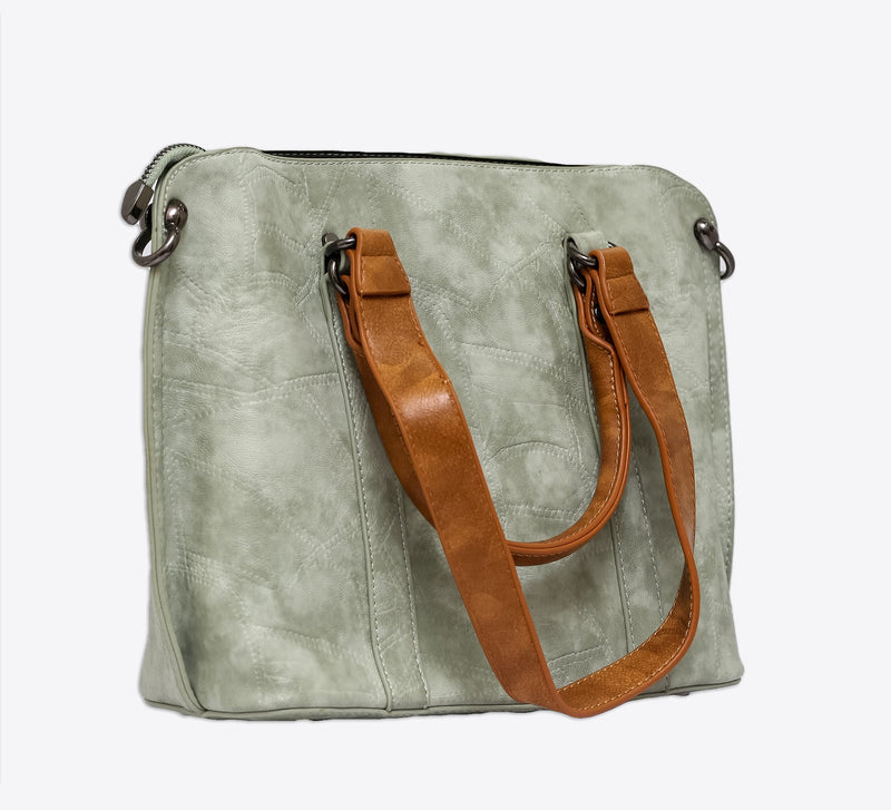 Elegance Meadow Green Handbag - Mahroze