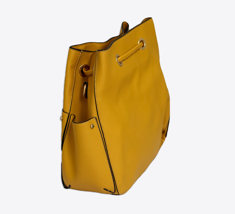 Paired Yellow Bag with Pouch
