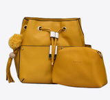 Paired Yellow Bag with Pouch
