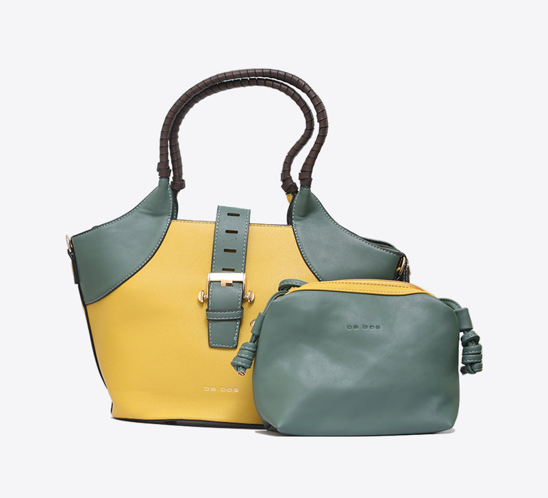 Green The Twins Bag with Pouch