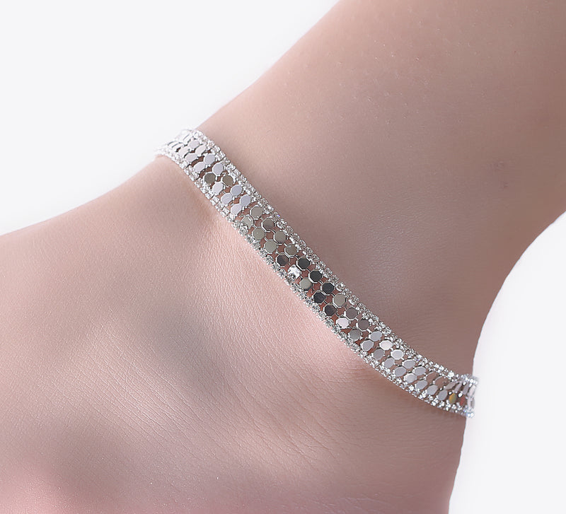 Silver Anklet - 26 cm