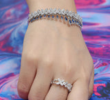 The Crown Bracelet with Ring
