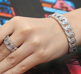 Mariners Link Adjustable Bracelet with Ring