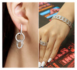 Drop Earring & Adjustable Bracelet