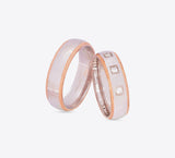 Awesome Style Stop Couple Ring - Sterling Silver 925