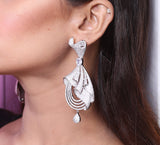 Knotted Bow Drop Earrings
