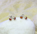 Buy Sterling Silver With Orange Stone Studs Online In Pakistan