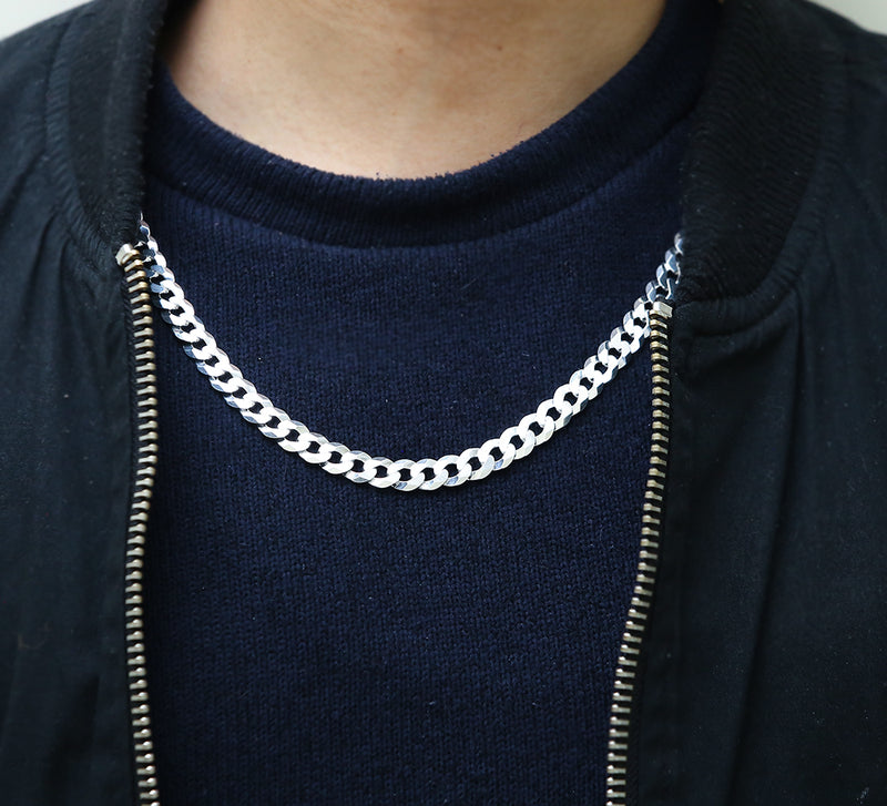 Compacted Sterling Silver Chain