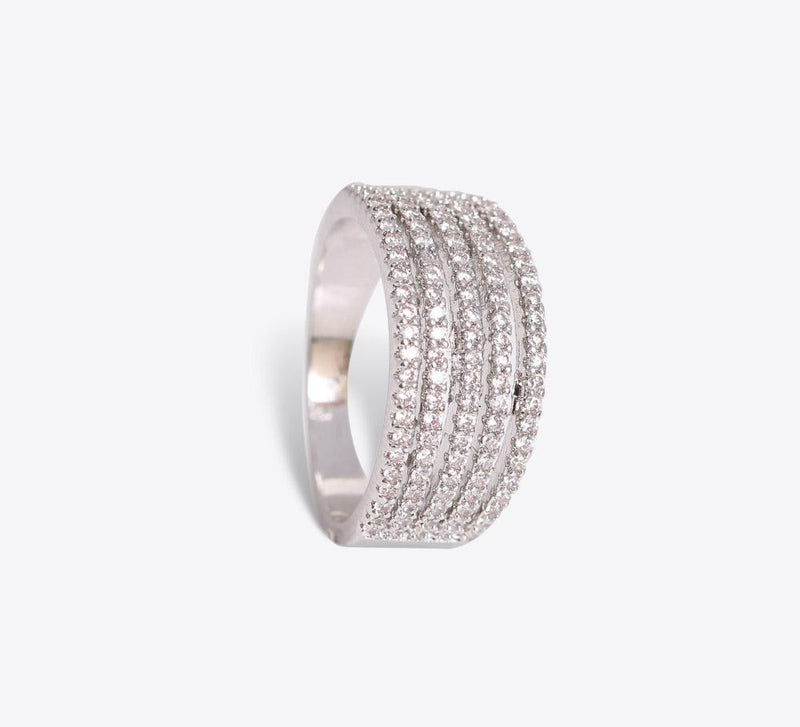 Buy Silver Pave Ring Online In Pakistan - Mahroze