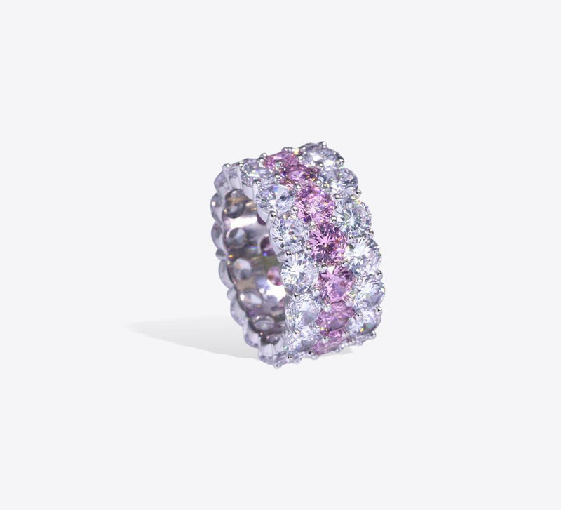 Buy Pink Stone Pave Rings Online In Pakistan
