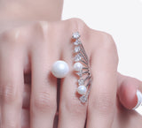 Stone & Pearl Ring
