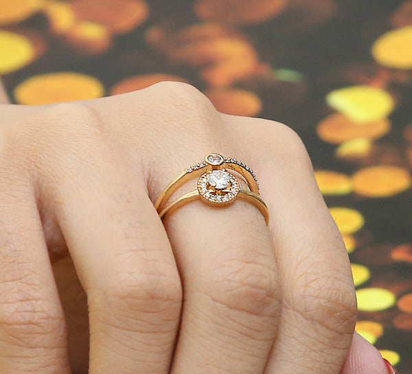Opulent Couple Ring – Golden