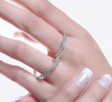 Two Finger Silver Ring