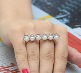 Day to Night Two Finger Ring – Silver