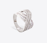 Silver Pave Ring