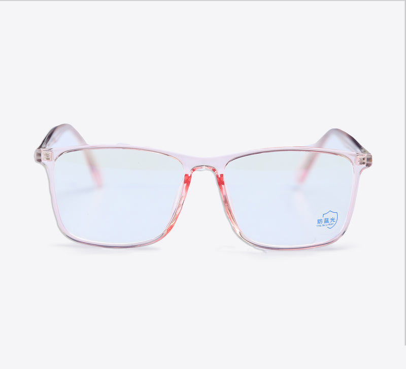 Small Squared Pink Computer Glasses