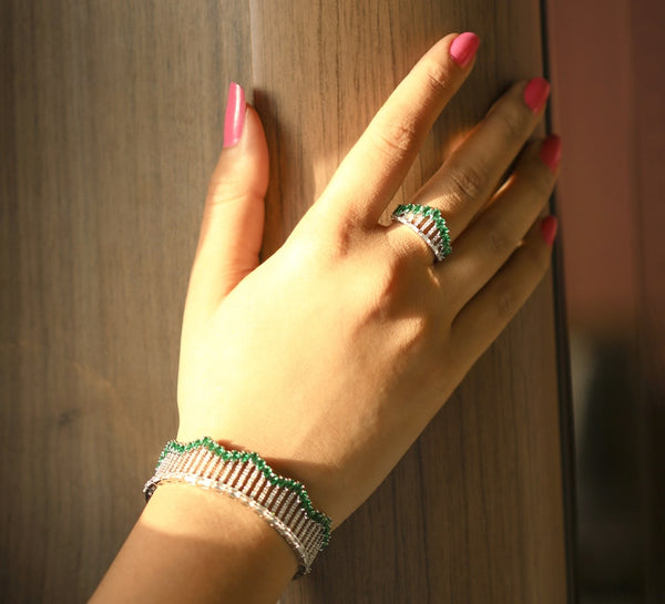Buy Unrepeatable Palmyre Adjustable Bracelet with Ring Online in Pakistan