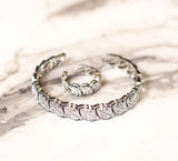 Luscious Bracelet with Ring - Silver